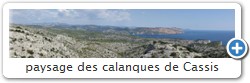 paysage des calanques de Cassis